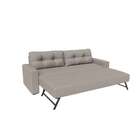 Sofá-cama Casal 3 Lugares Alicia Linho Cru