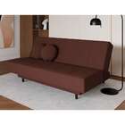 Sofá-cama Casal 3 Lugares Jimmy Suede Marrom