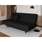 Sofá-cama Casal 3 Lugares Jimmy Suede Preto