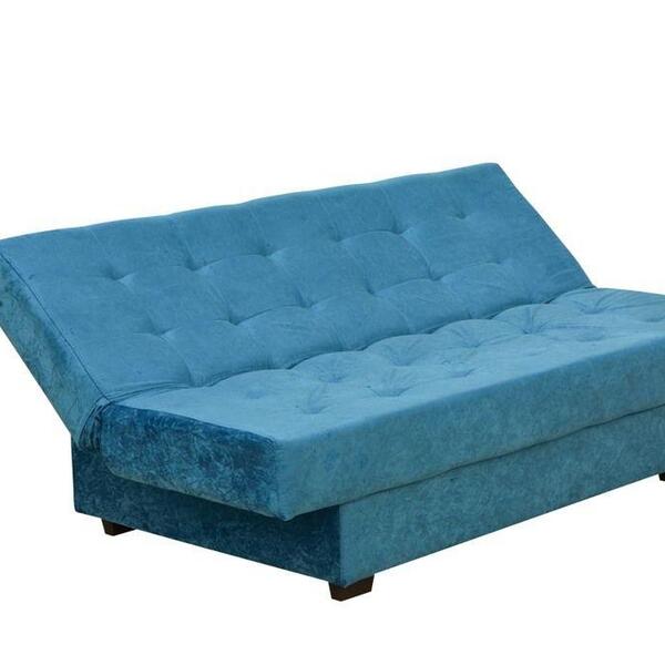 Sofá Cama Casal 3 Lugares Laila - Azul