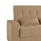 Sofá-cama Casal 3 Lugares Lívia Suede Bege
