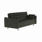 Sofá-cama Casal 3 Lugares Márcia Suede Grafite