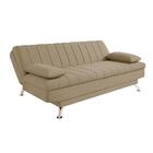 Sofá-cama Casal 3 Lugares Paiva Suede Bege