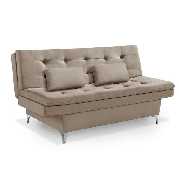 Sofá-cama Casal 3 Lugares Rocca  Bege