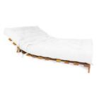 Sofá Cama Casal Branco Off Madeira Maciça Natural