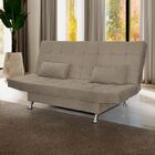 Sofá Cama Casal Com Almofadas Chicago Suede Cappuccino