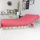 Sofa Cama Casal Futon Oriental Goiaba Com Madeira Maciça.