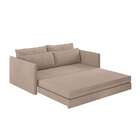 Sofá-cama Casal Luiza Suede Capuccino