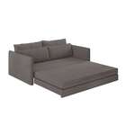 Sofá-cama Casal Luiza Suede Cinza