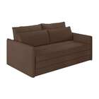 Sofá-cama Casal Luiza Suede Marrom