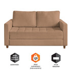 Sofá Cama Casal Marcelle Com 2 Lugares Em Bouclé E Pés De Mad