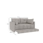 Sofá Cama Casal Para Sala De Estar 02 Lugares 167cm Madri Yes
