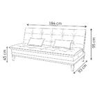 Sofá Cama Casal Reclinável 1,84m Melim Suede Premium Verde