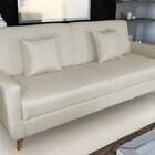 Sofá Cama Casal Reclinável Emilia -  Palha Corriente