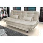 Sofá Cama Casal Reclinável Salomé - Marrom Claro Light