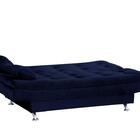 Sofá Cama Casal Reclinável Salomé - Veludo Azul Marinho