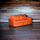 Sofá Cama Casal Retrátil E Reclinável Em Linho Sofatec