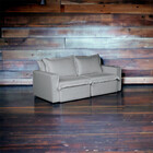 Sofá Cama Casal Retrátil E Reclinável Em Linho Sofatec