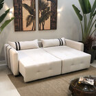 Sofá Cama Casal Retrátil Living 4 Lugares 230 Cm Anchieta Bra