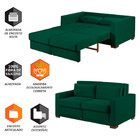 Sofa Cama Casal Sofia 2 Lugares 170cm Com Pés De Madeira Tale