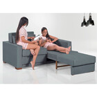 Sofa Cama Casal Sofia 2 Lugares 170cm Com Pés De Madeira Tale