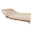 Sofá Cama Casal Tokio Bege Madeira Maciça Grapia Cor Natural