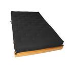 Sofá Cama Casal Tokio Preto Madeira Maciça Grapia Natural