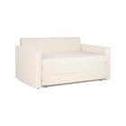 Sofá Cama Castor Casal Salerno Max Suede Bege 2 Lugares