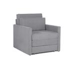 Sofá Cama Castor Solteiro Salerno Max Suede Cinza