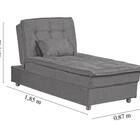 Sofá Cama Chaise 1 Lugar Penélope Matrix