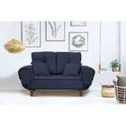 Sofá-cama Chaise Solteiro 2 Lugares Fortaleza Veludo Com Almo