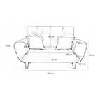 Sofá-cama Chaise Solteiro 2 Lugares Fortaleza Veludo Com Almo