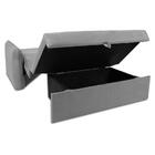 Sofá Cama Com Baú 2 Lugares Ethan Suede Cappuccino