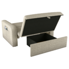 Sofá Cama Com Baú 2 Lugares Harry Linho