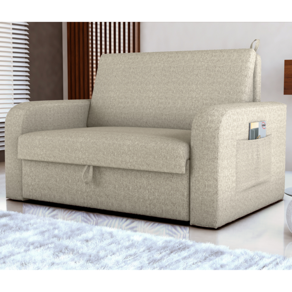Sofá Cama Com Baú 2 Lugares Harry Veludo Millenium