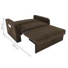 Sofá Cama Com Baú 2 Lugares Numey Suede Cappuccino