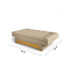 Sofa Cama Com Baú Berilo Espresso Móveis Bege