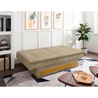 Sofa Cama Com Baú Berilo Espresso Móveis Bege