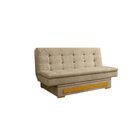 Sofa Cama Com Baú Berilo Espresso Móveis Bege