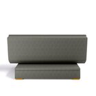 Sofa Cama Com Baú Berilo Espresso Móveis Cinza