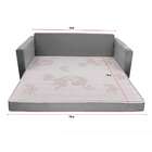 Sofá-cama Com Cama Auxiliar Casal 2 Lugares Trancoso Suede Ci