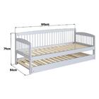 Sofá-cama Com Cama Auxiliar De Madeira Maciça Para Colchão 78