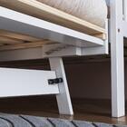 Sofá-cama Com Cama Auxiliar De Madeira Maciça Para Colchão 78