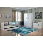 Sofá Cama Com Cama Auxiliar E 2 Gavetas - Branco