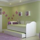 Sofá Cama Com Cama Auxiliar E 2 Gavetas - Branco