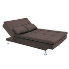 Sofá-cama Com Chaise 188cm Linoforte Rayssa Suede Veludo Espu