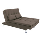 Sofá-cama Com Chaise 188cm Linoforte Rayssa Suede Veludo Espu
