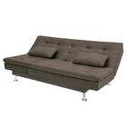 Sofá-cama Com Chaise 188cm Linoforte Rayssa Suede Veludo Espu
