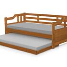 Sofá Cama Com Colchão Solteiro De Madeira Maciça Imbuia