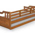 Sofá Cama Com Colchão Solteiro De Madeira Maciça Imbuia